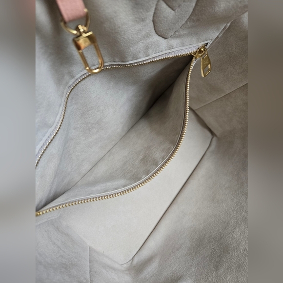 LV Empreinte Monogram Neverfull MM Trianon Pink Cream - Picture 9 of 13